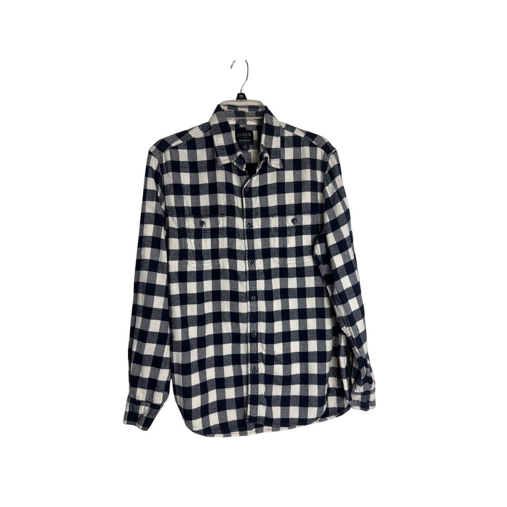 J.Crew Men's Flannel Long Sleeve Button-Down Shirt Medium